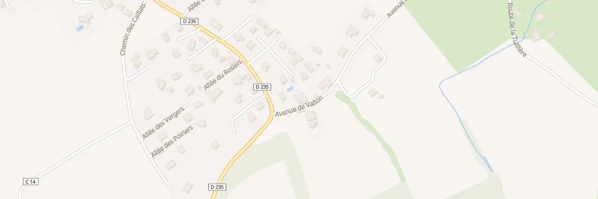 Plan du 55 Av de Vallon à Fessy