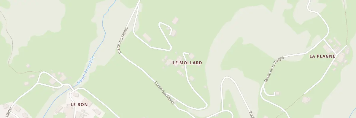 Plan du 9005 Le Mollard à Ugine