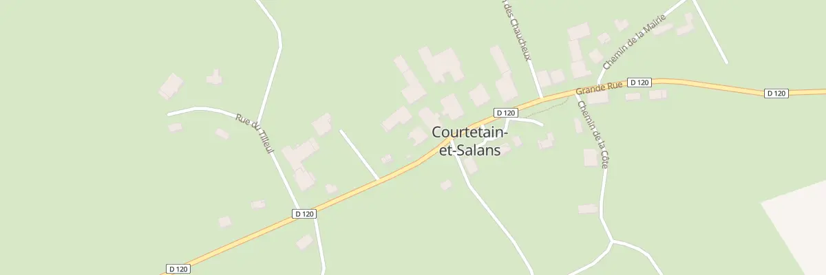 Plan du 16 Rue Grande Rue à Courtetain-et-Salans