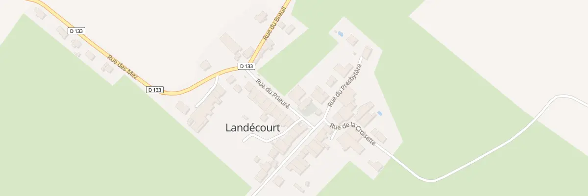 Plan du 2 Rue du Prieuré à Landécourt