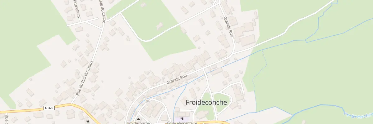 Plan du 40 Grande Rue à Froideconche