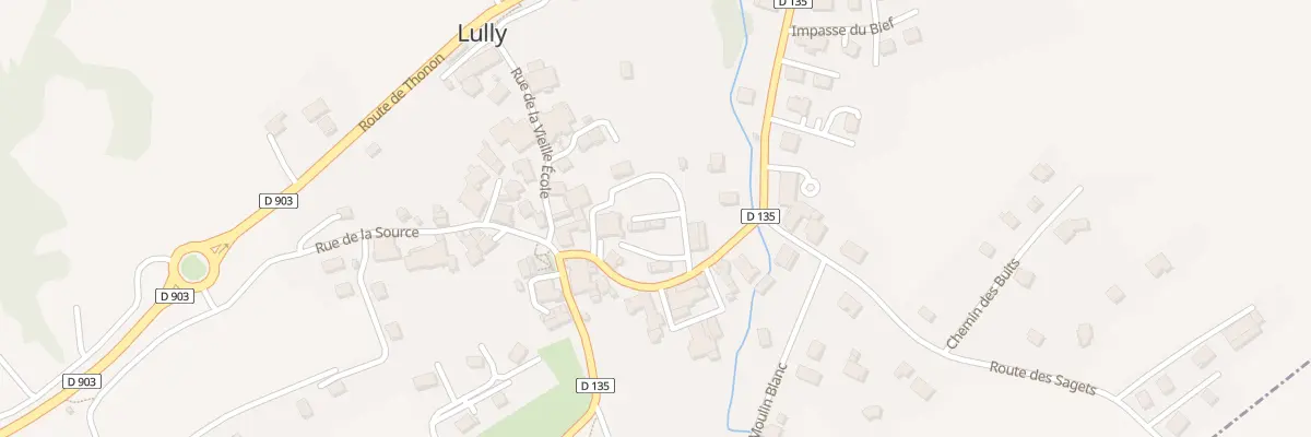 Plan du 95 Rue de la Gorge à Lully