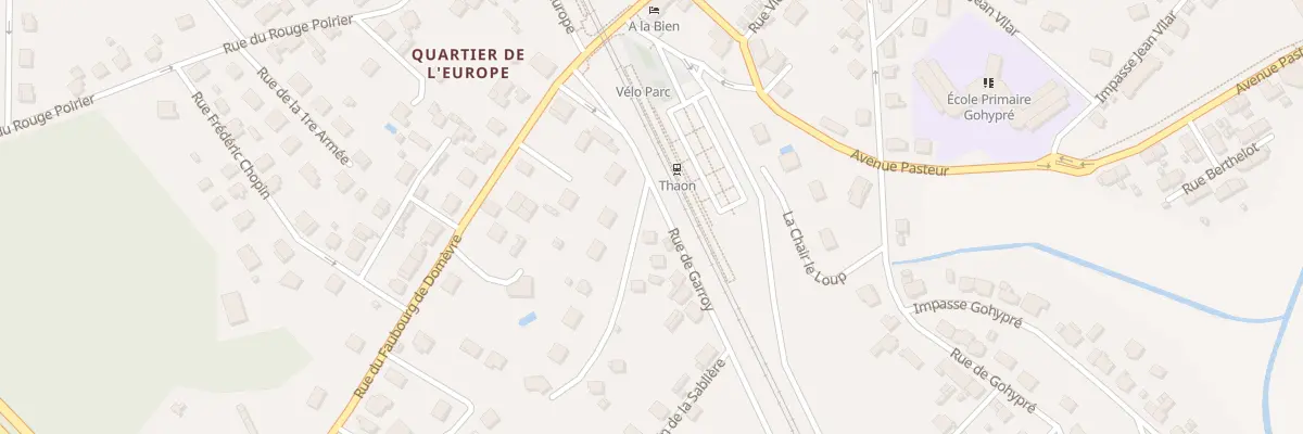 Plan du 1 Rue Claude Gellee à Thaon-les-Vosges