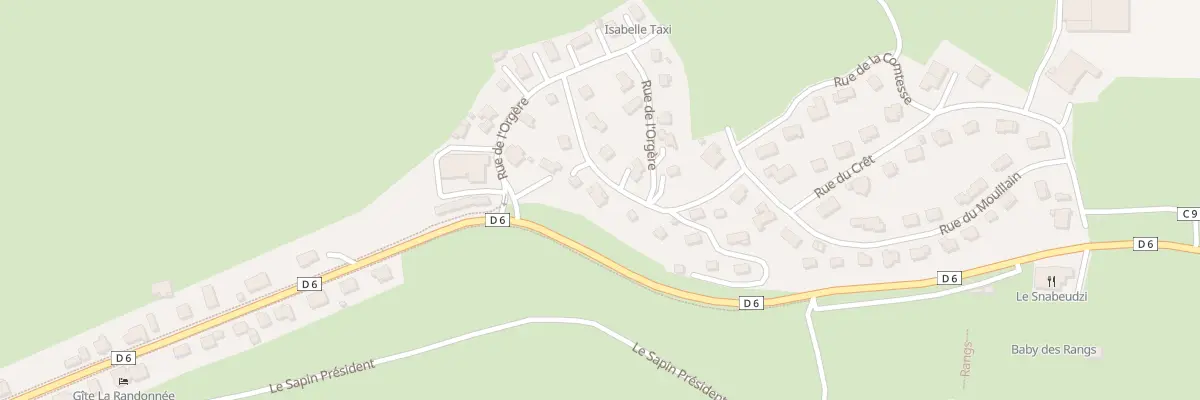 Plan du 33 Rue de l’Orgère aux Fourgs