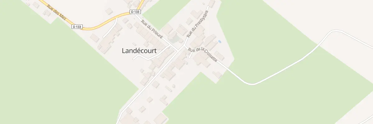 Plan du 1 Rue de la Corvée à Landécourt