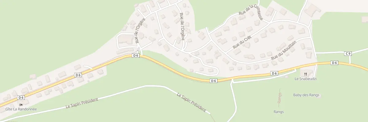 Plan du 29 Rue de l’Orgère aux Fourgs