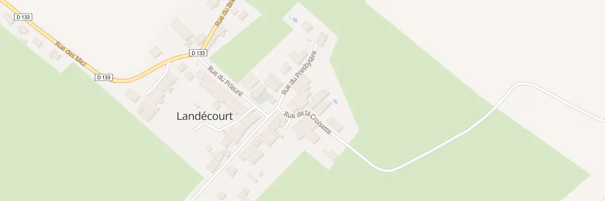 Plan du 2 Rue du Presbytere à Landécourt