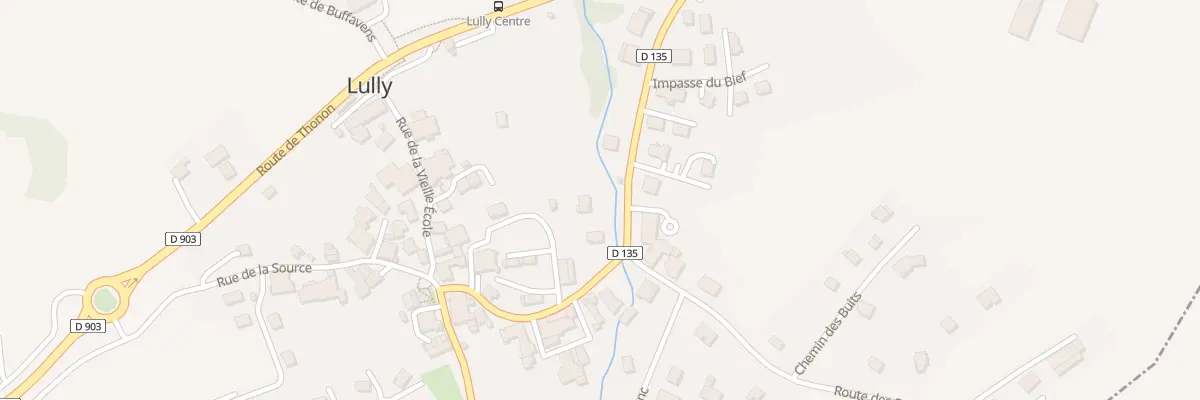Plan du 125B Rue de la Gorge à Lully