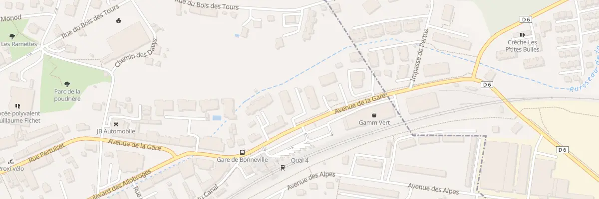 Plan du 315 Av de la Gare à Bonneville