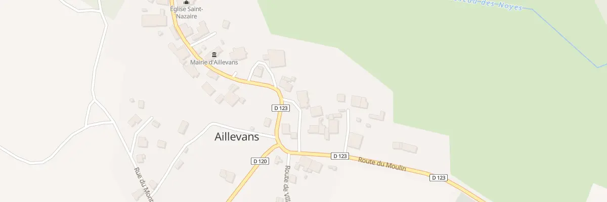 Plan du 1 Rue Saint - Nazaire à Aillevans