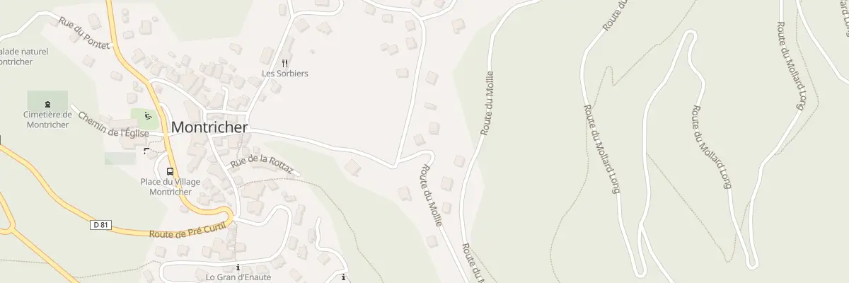 Plan du 567 Rte du Mollard Long à Montricher-Albanne