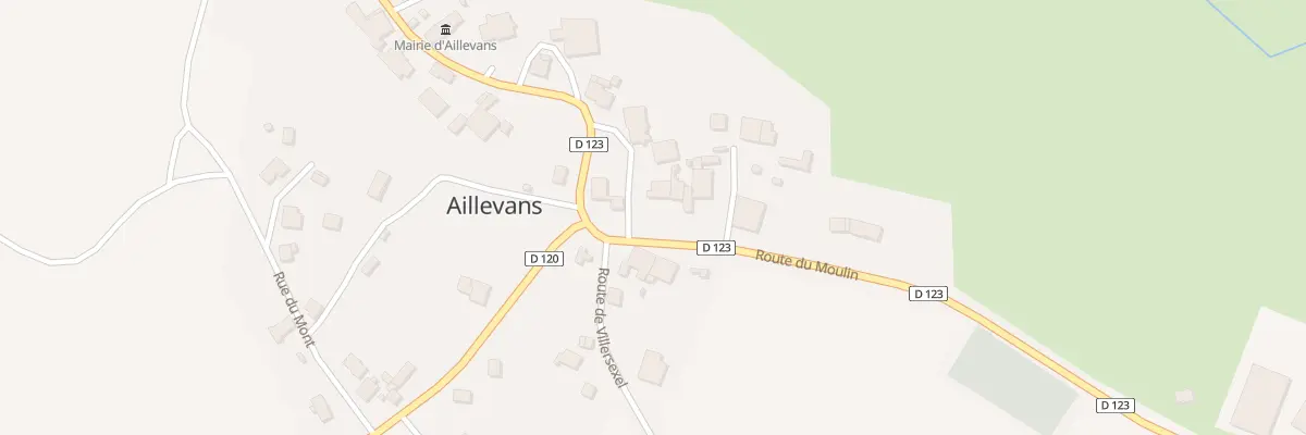 Plan du 1 Rte du Moulin à Aillevans