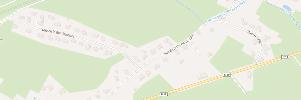 Plan du 13 Rue de la Vie de Velotte à Amblans-et-Velotte