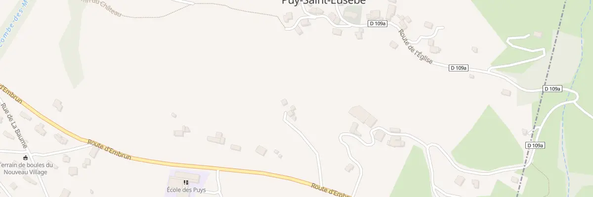 Plan du 1671 Rte d’Embrun à Puy-Saint-Eusèbe