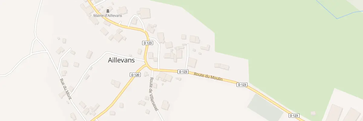 Plan du 5 Rte du Moulin à Aillevans