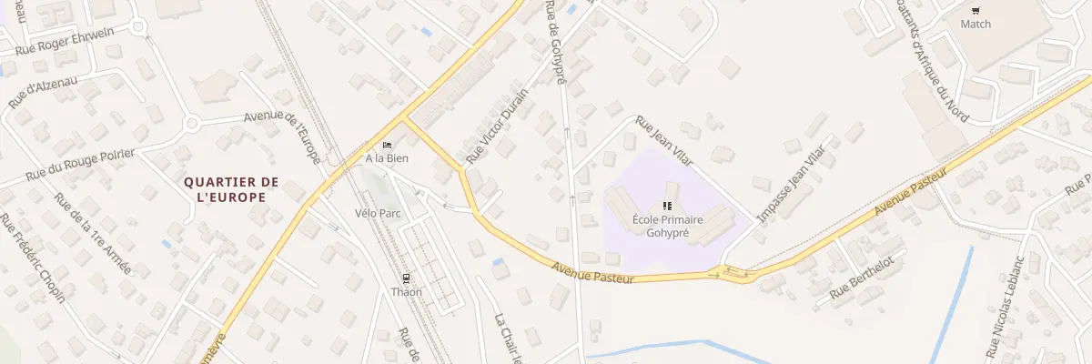 Plan du 10 Rue Gohypre à Thaon-les-Vosges