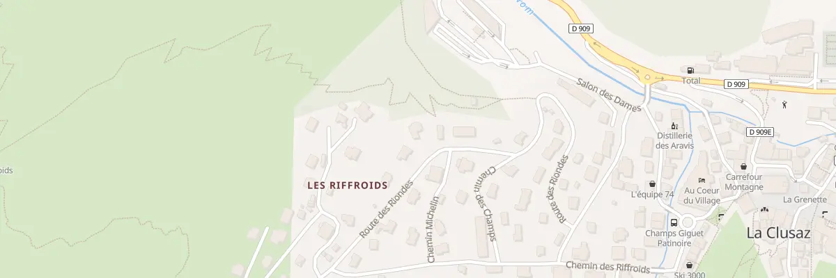Plan du 552 Rte des Riondes à La Clusaz