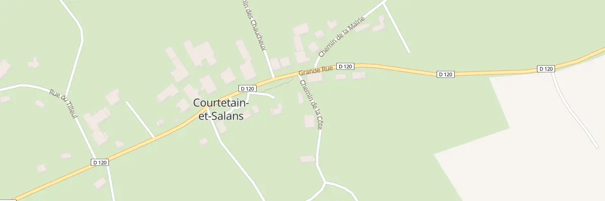 Plan du 3A Rue Grande Rue à Courtetain-et-Salans