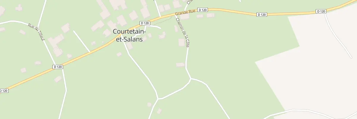 Plan du 6 Che de la Côte à Courtetain-et-Salans