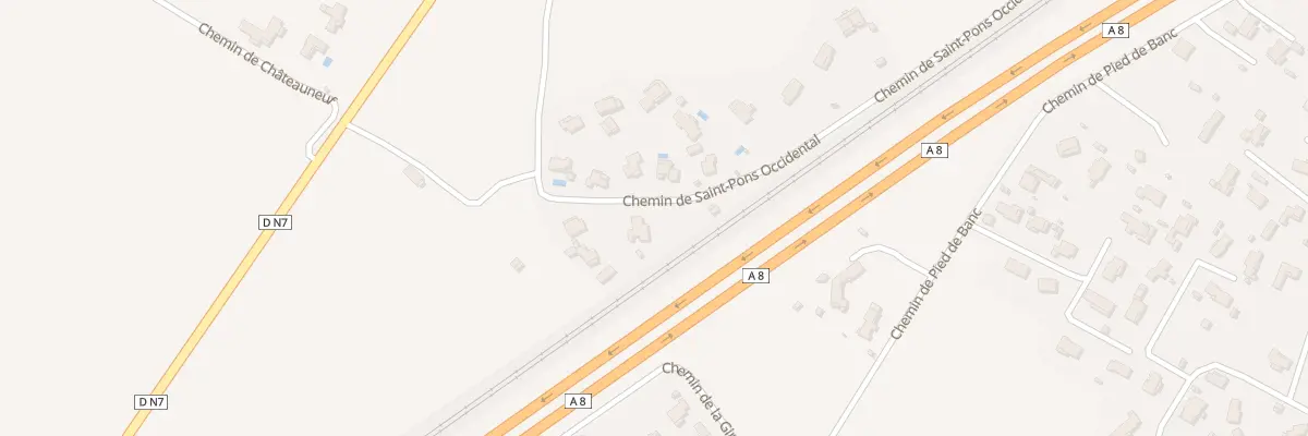Plan du 350 Che de Saint Pons Occidental à Vidauban