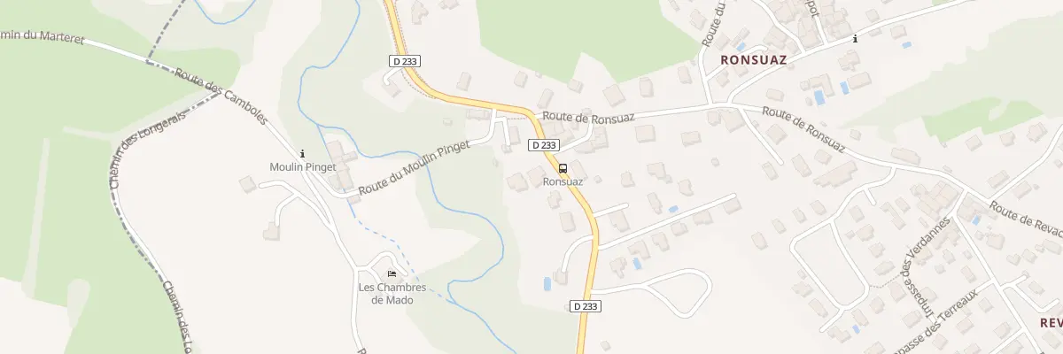 Plan du 38 Rte du Pont des Ruppes à Margencel