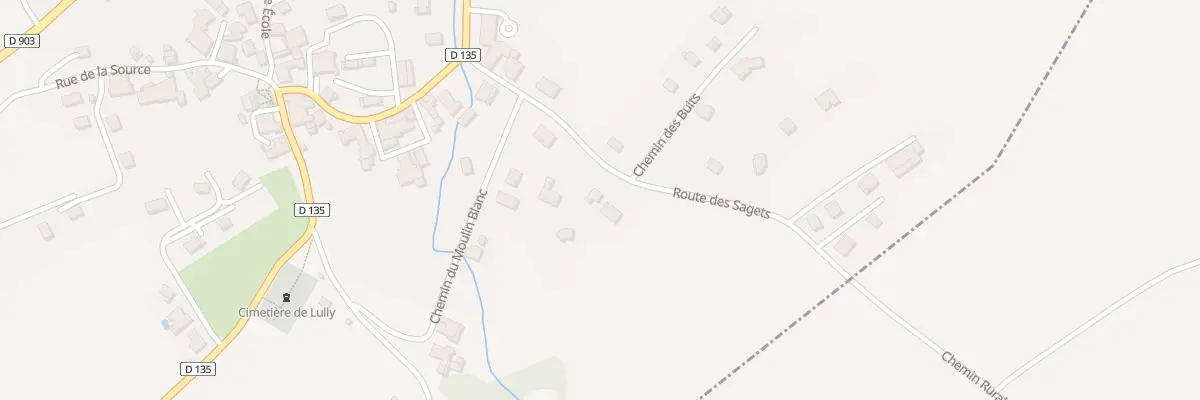 Plan du 160A Rte des Sagets à Lully