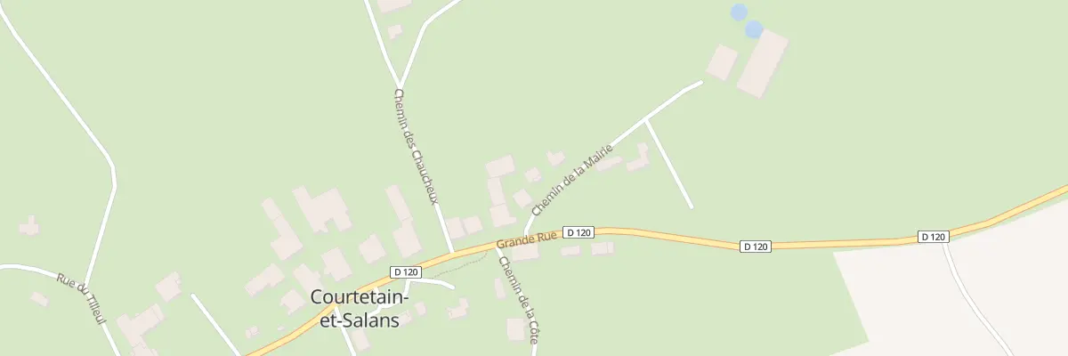 Plan du 1 Che de la Mairie à Courtetain-et-Salans