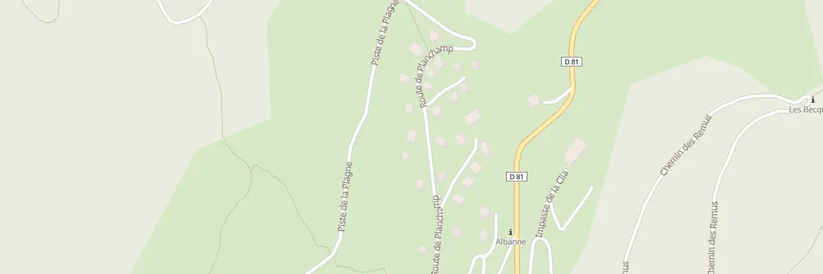 Plan du 5316 Planchamp à Montricher-Albanne