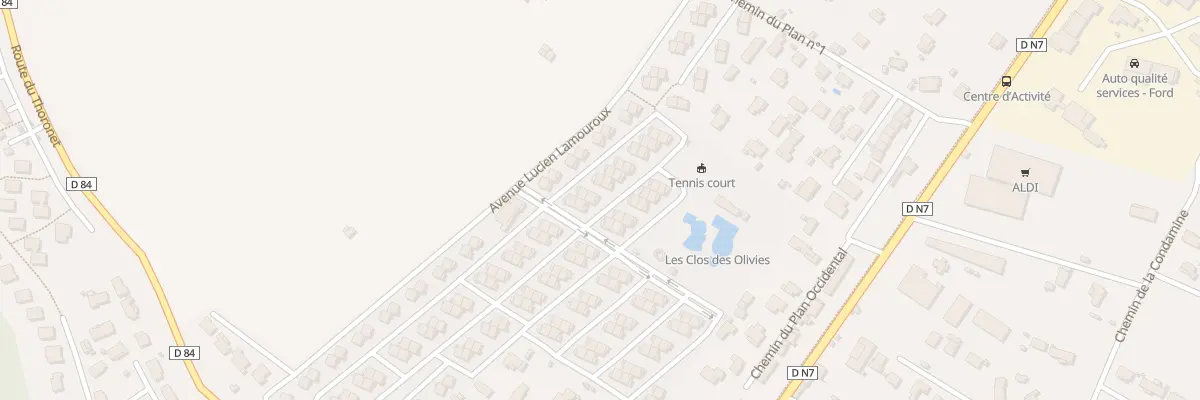 Plan du 15B Lot le Clos des Oliviers à Vidauban