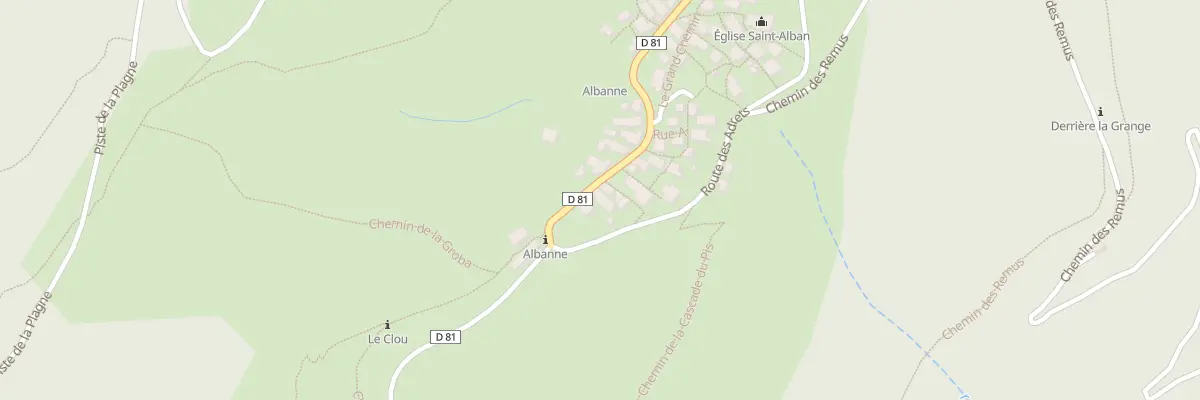 Plan du 5195 Albanne à Montricher-Albanne