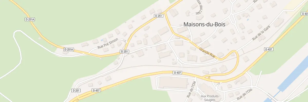 Plan du 5 Rue de la Vallée d’Ornans à Maisons-du-Bois-Lièvremont