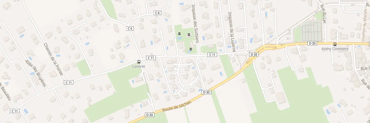 Plan du 11K Rte du Lavoret à Anthy-sur-Léman