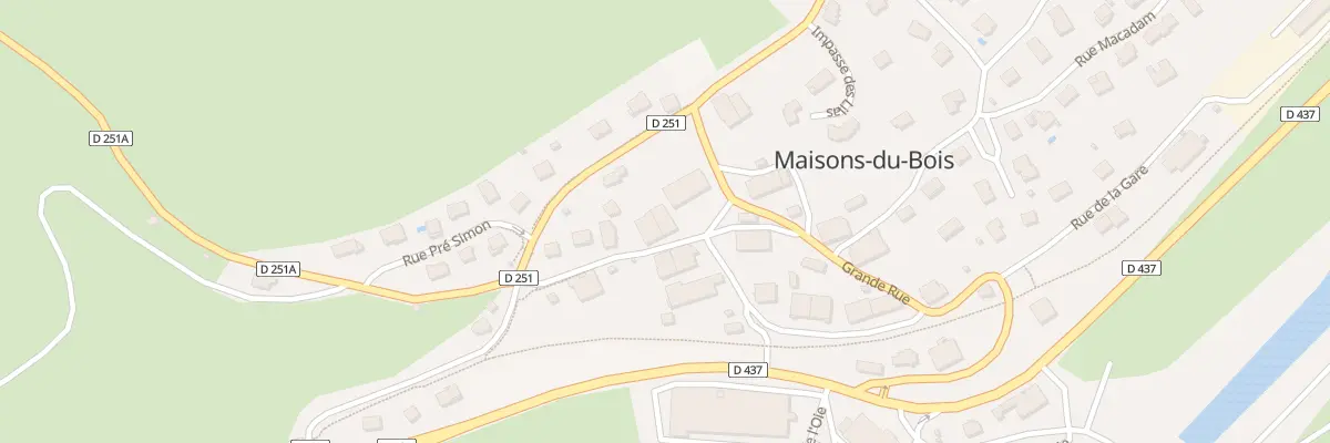 Plan du 14 Rue de la Vallée d’Ornans à Maisons-du-Bois-Lièvremont