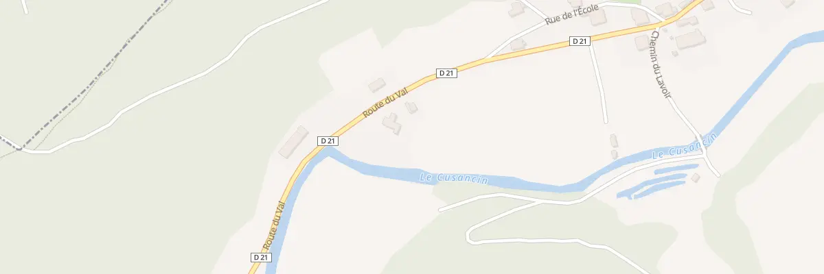 Plan du 4 Rte du Val à Cusance