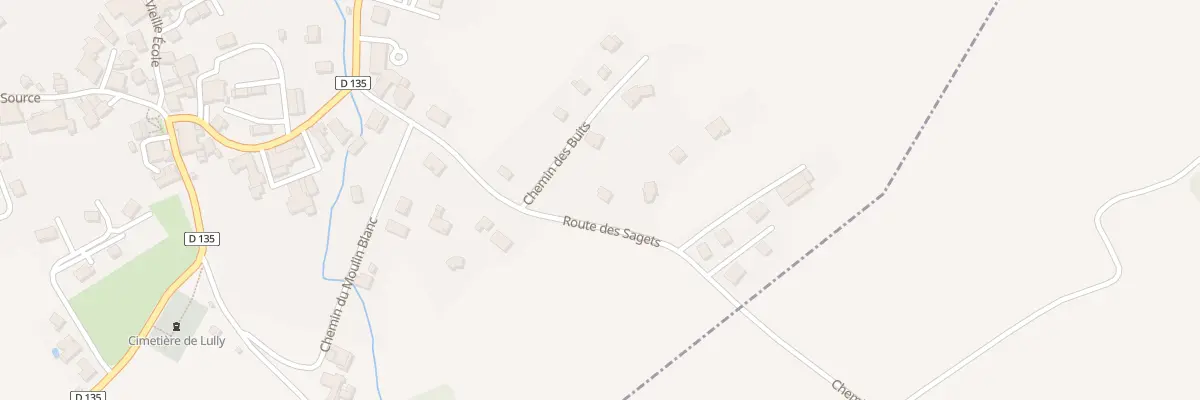 Plan du 215 Rte des Sagets à Lully
