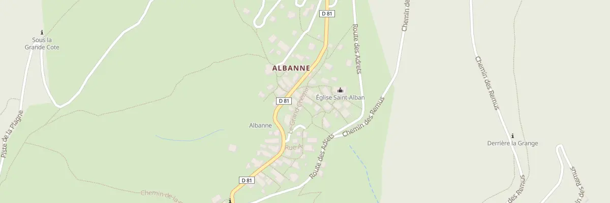 Plan du 5217 Albanne à Montricher-Albanne