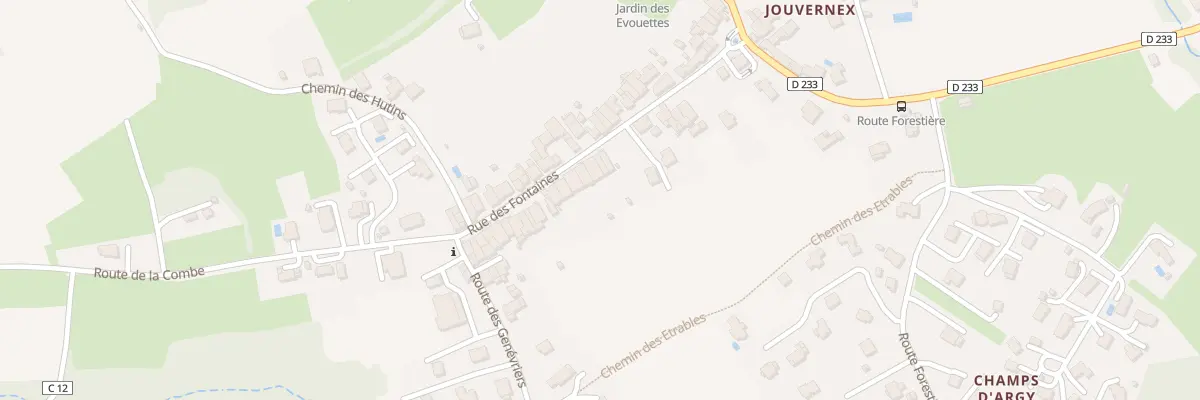 Plan du 23 Rue des fontaines à Margencel