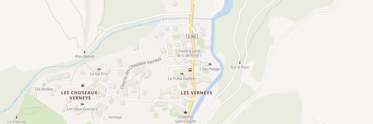 Plan du 5074A Les Verneys à Valloire