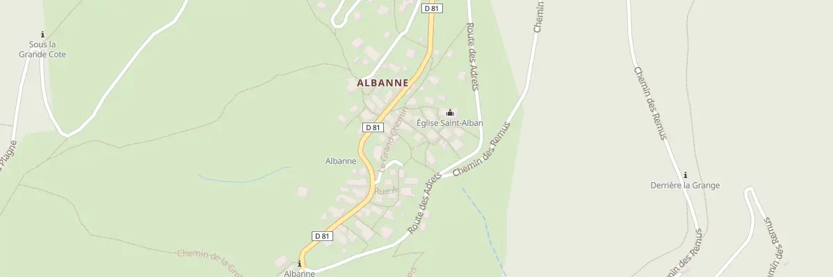 Plan du 5218 Albanne à Montricher-Albanne