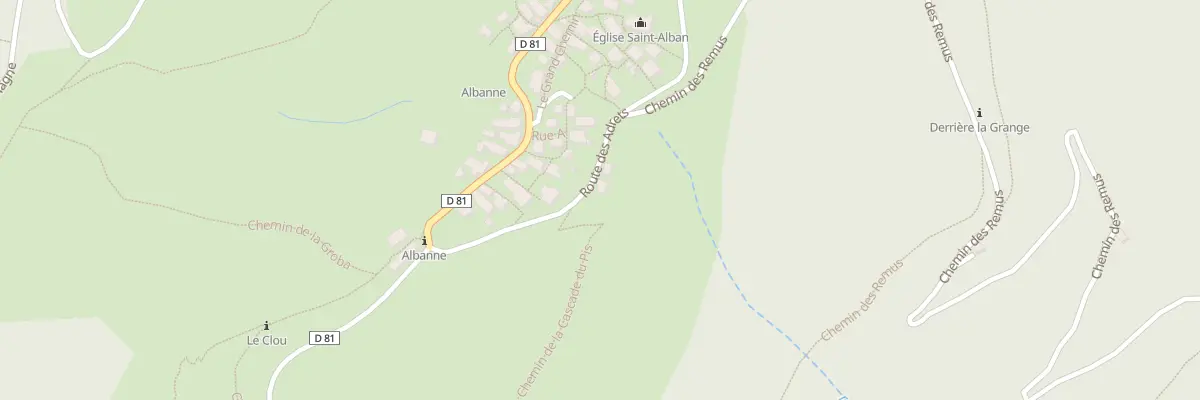 Plan du 5209 Albanne à Montricher-Albanne