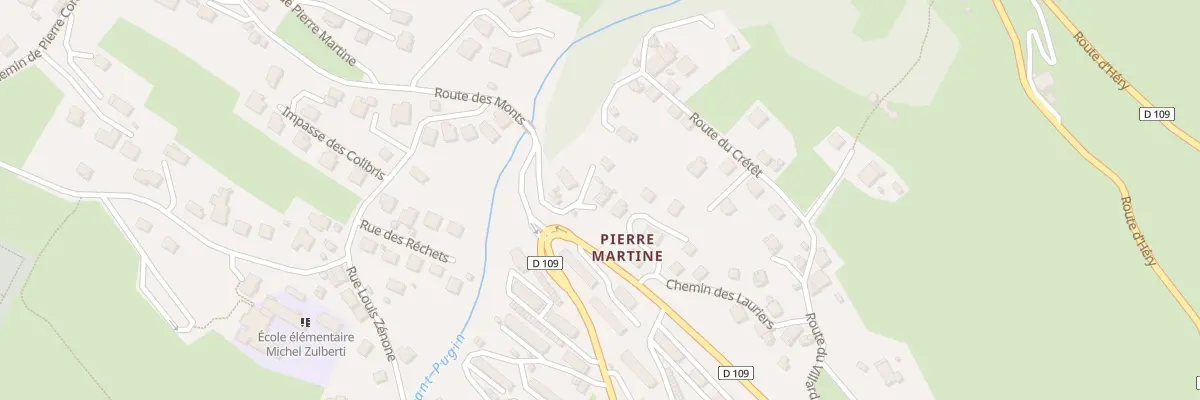 Plan du 9130 Le Cretet à Ugine