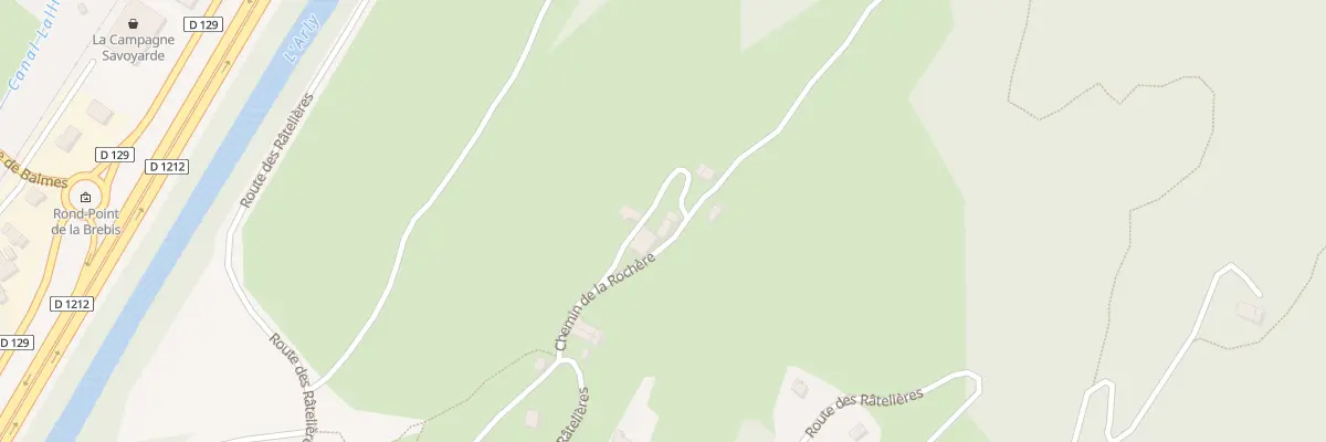 Plan du 5421 Les Potons à Marthod
