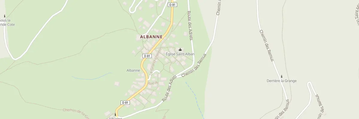 Plan du 5223 Albanne à Montricher-Albanne