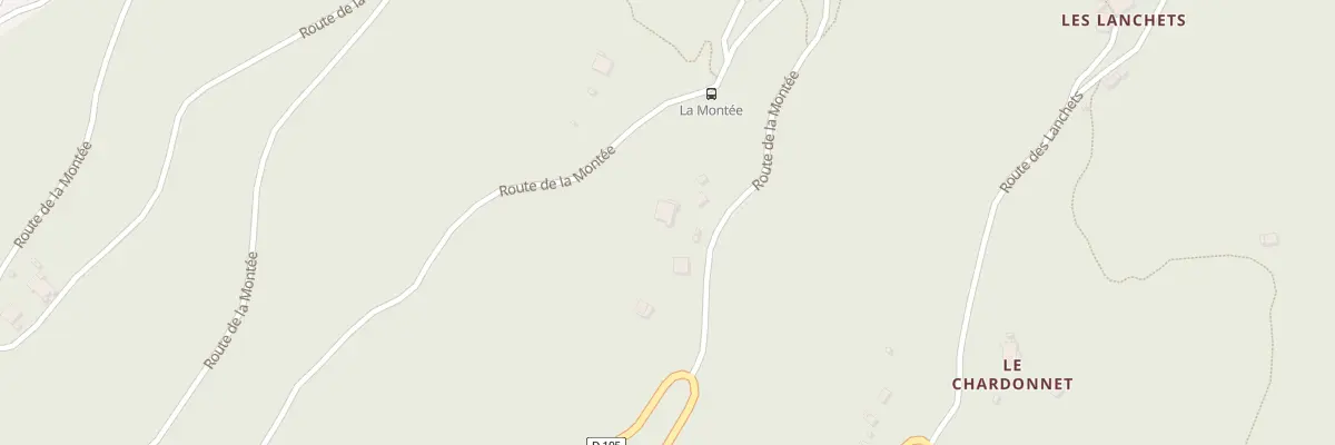 Plan du 5109 La Montee à Queige