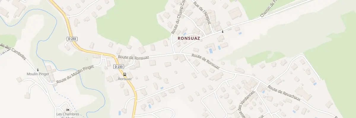 Plan du 18 Rte de Ronsuaz à Margencel