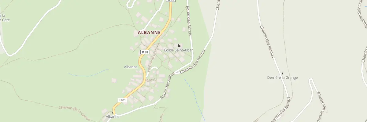 Plan du 5222 Albanne à Montricher-Albanne