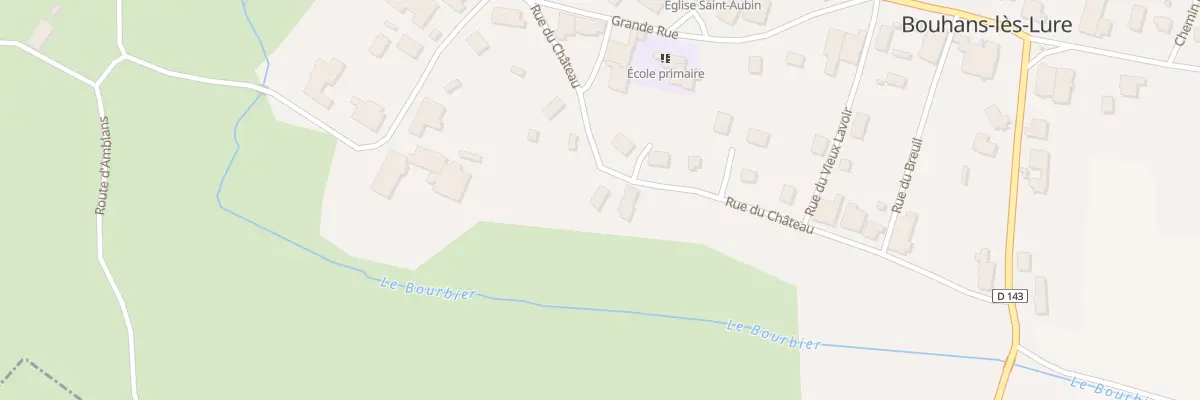 Plan du 2 Rue du Chateau à Bouhans-lès-Lure
