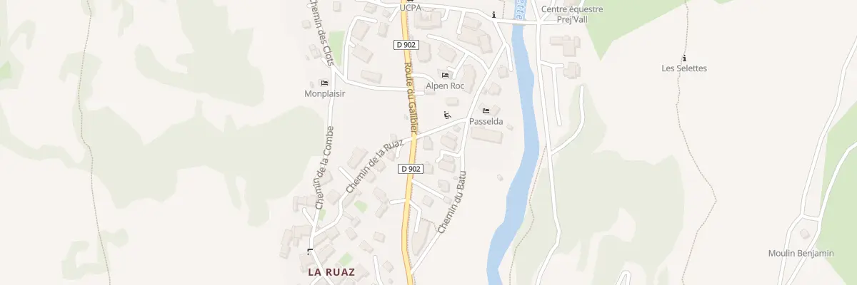 Plan du 5124 La Ruaz à Valloire