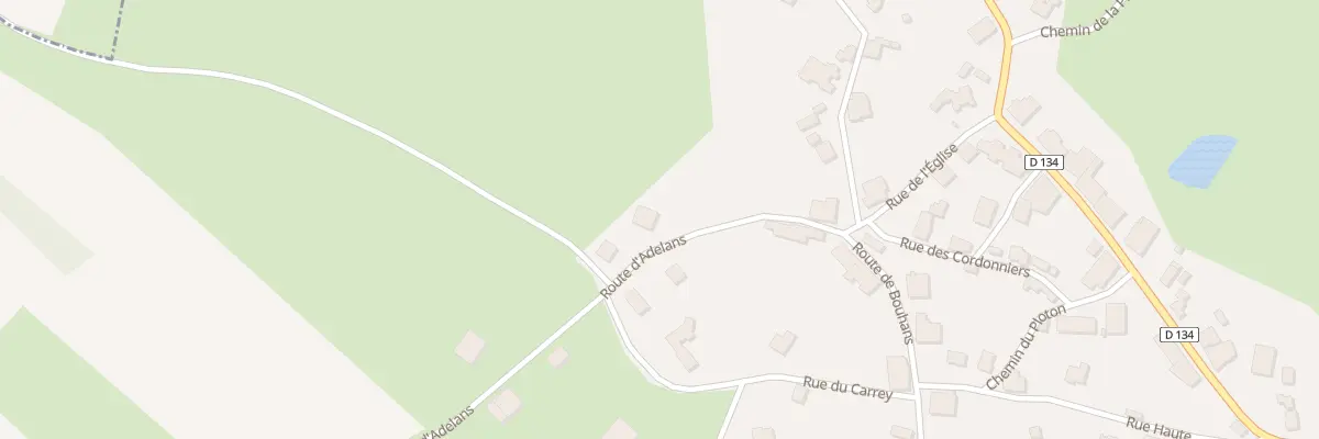 Plan du 2 Rte d’Adelans à Quers