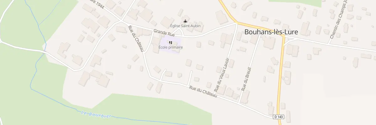 Plan du 1 Rue du Chateau à Bouhans-lès-Lure